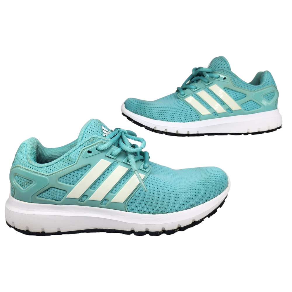Adidas Shoes Womens 8.5 Blue Teal Turquoise Cloudfoam Workout Sneakers Comfy